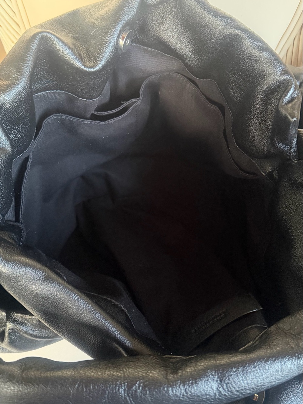 DOROTHEE SCHUMACHER Puffy Soft Calfskin Black Knotted Hobo! Large! New! - Picture 9 of 12